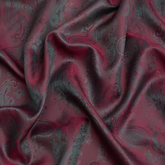 Minerva Core Range Woven Jacquard Lining Fabric Cerise Pink