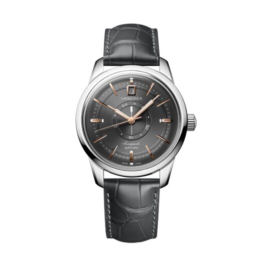 Conquest Heritage Central Power Reserve 38mm Mens Watch Grey