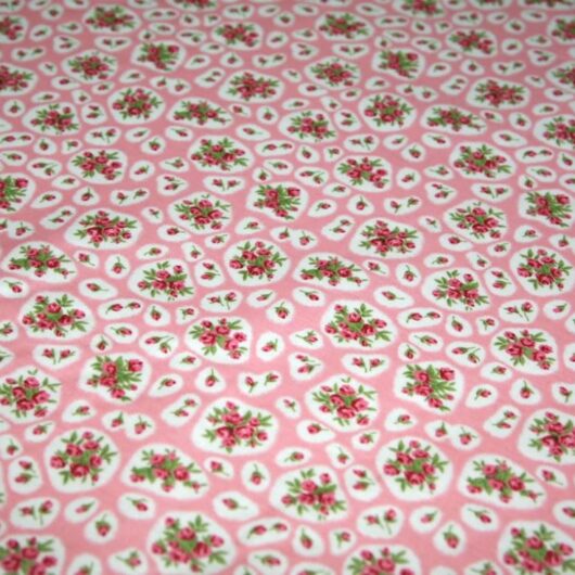 Laminated Cotton Vinyl Fabric Pink