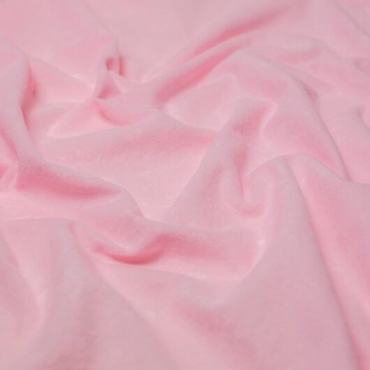 Minerva Core Range Faux Suede Suedette Fabric Pale Pink