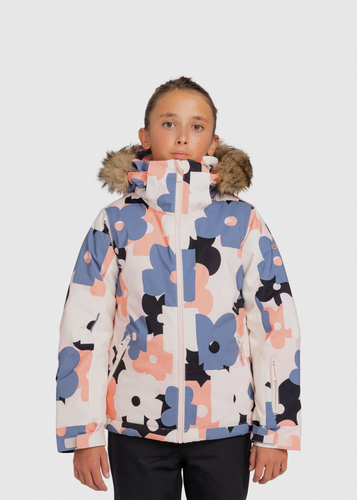 Roxy Pie Jacket - Pink Print - 12 Years